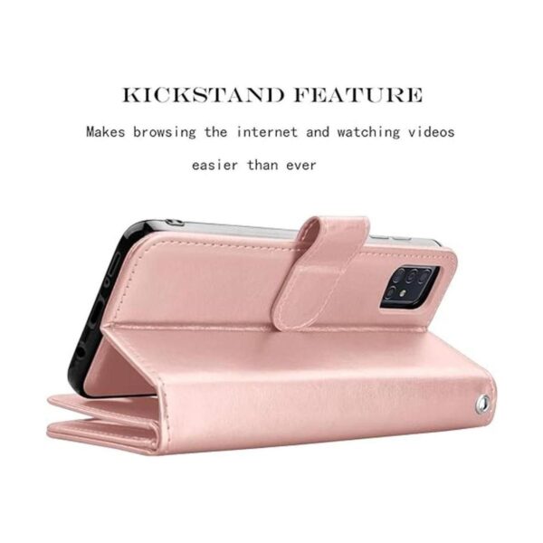 Njjex Funda tipo cartera para Samsung Galaxy A51 para_5