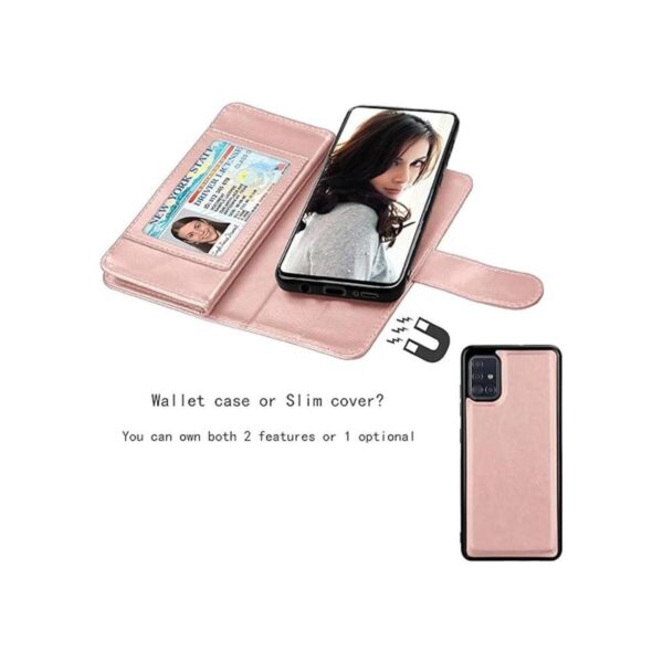 Njjex Funda tipo cartera para Samsung Galaxy A51 para_4
