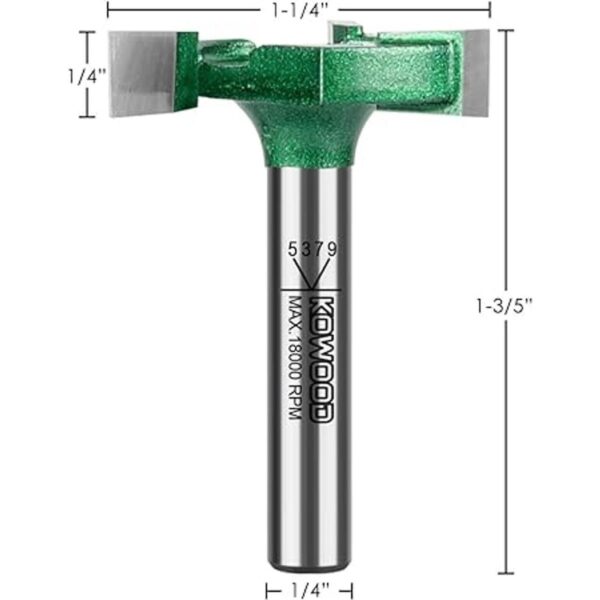Broca de enrutador de superficie de alerón CNC vástago de_2