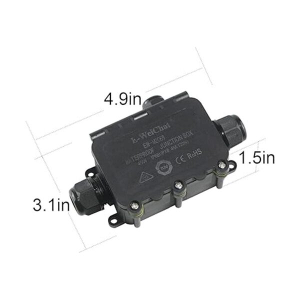Caja de conexiones para exteriores impermeable IP68 3
