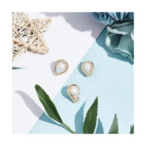 CHGCRAFT 5 cuentas de perlas barrocas naturales de 15.5