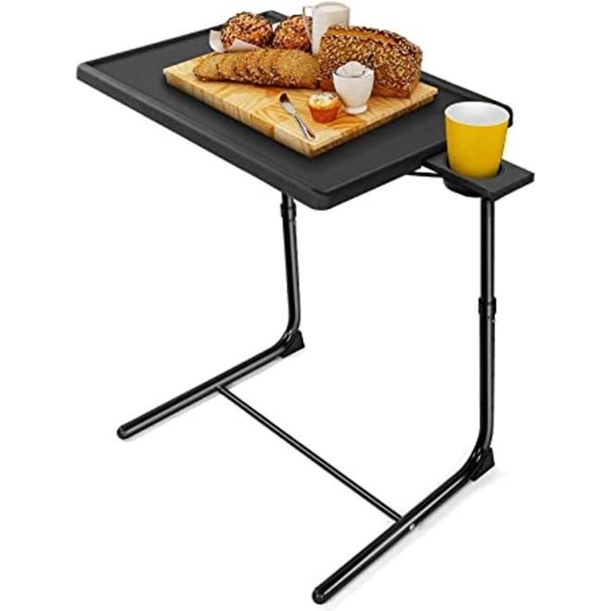 LORYERGO Bandeja de TV Mesa de TV bandeja ajustable para
