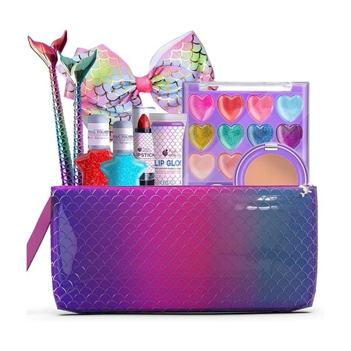 Purple Ladybug Maquillaje de sirena para niñas de 6 a 8
