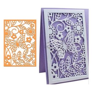 Troqueles de metal con diseño de mariposa y flores para