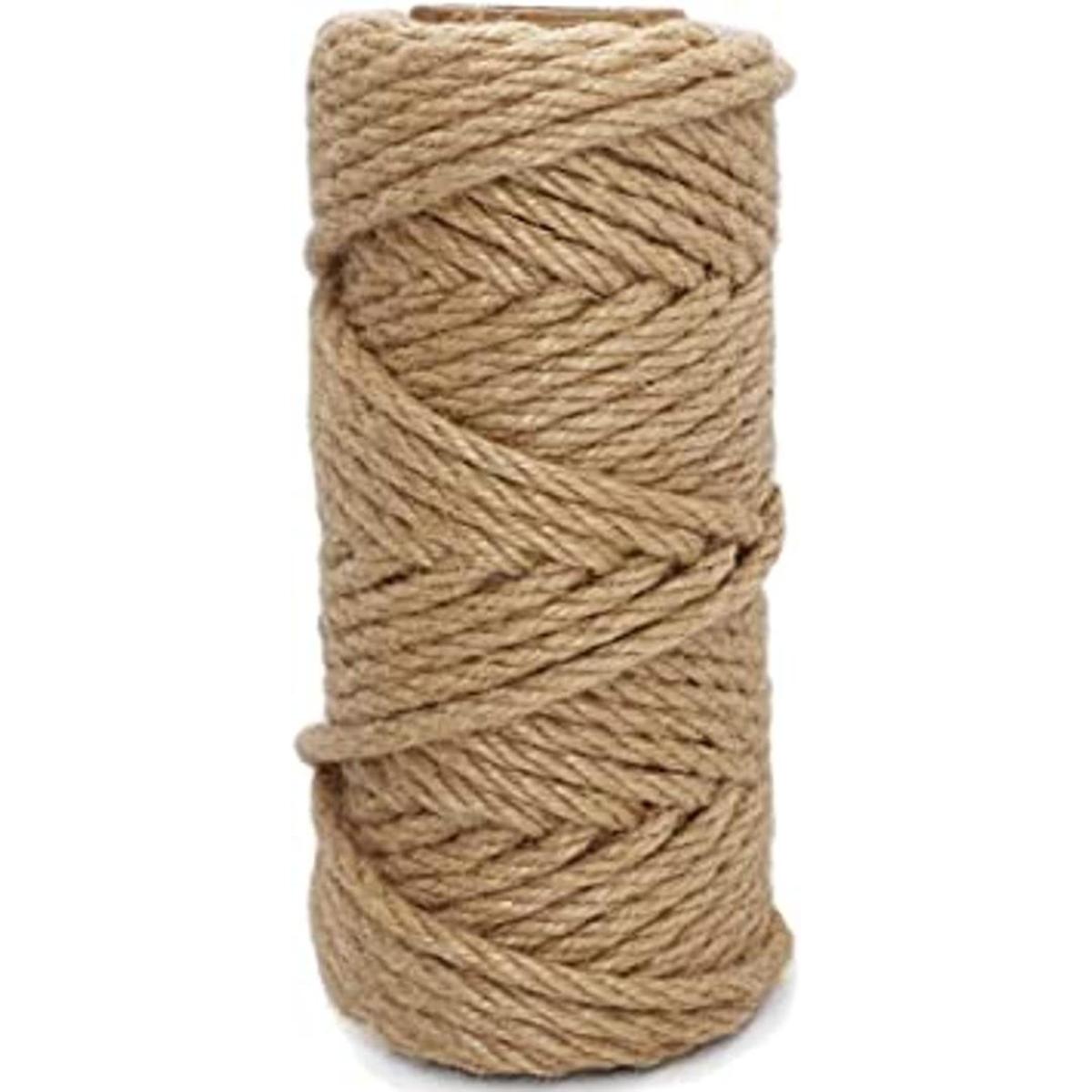 Cuerda de yute gruesa de 328 pies duradera perfecta para