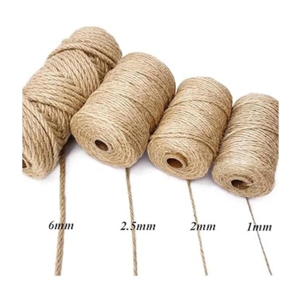 Cuerda de yute gruesa de 328 pies duradera perfecta para_3