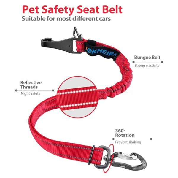 IOKHEIRA Cinturón de seguridad para perro cinturón de_4