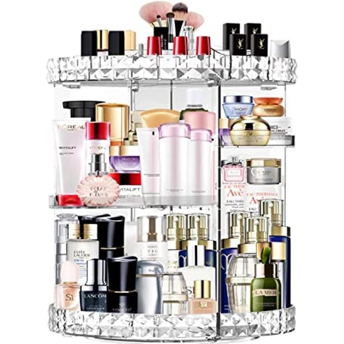 Organizador de maquillaje giratorio de 360 grados 7 capas