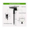 Claoner 32 focos solares LED de paisaje inalámbricas_3
