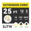 EP Cable de extensión iluminado para exteriores de 25 pies_2