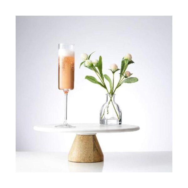 JoyJolt Claire Collection Juego de 2 vasos de champán de_5
