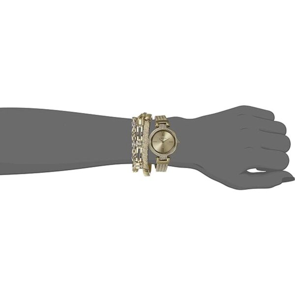 Anne Klein Womens Premium Crystal Accented Watch and_3