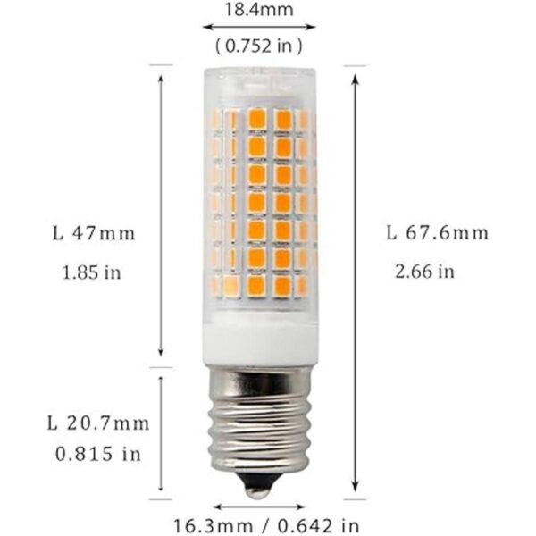 Luz para horno de microondas 7 W E17 luz de_2