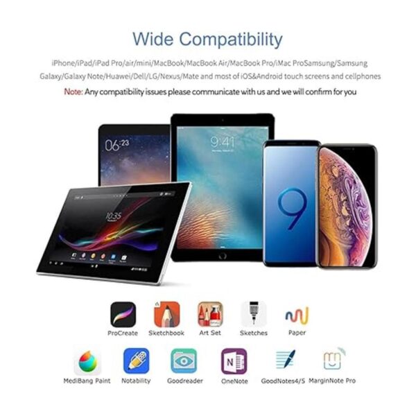 KECOW Lápiz óptico compatible con iOS y Android lápiz_3