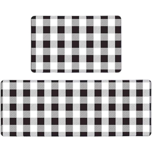 Pauwer Juego de 2 tapetes antifatiga para cocina_1