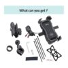 Jitehsha Cargador inalámbrico para motocicleta QC3.0 USB