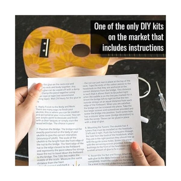 Kit de ukelele soprano 22 pulgadas construye tu propio