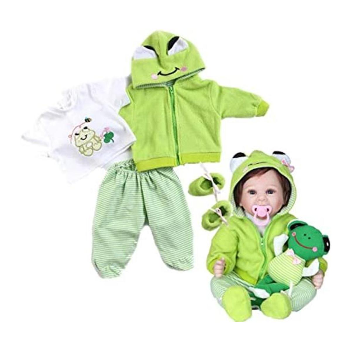 HUADOLL Reborn Baby Girl Boy Muñecas Ropa 22.0 in 4 piezas