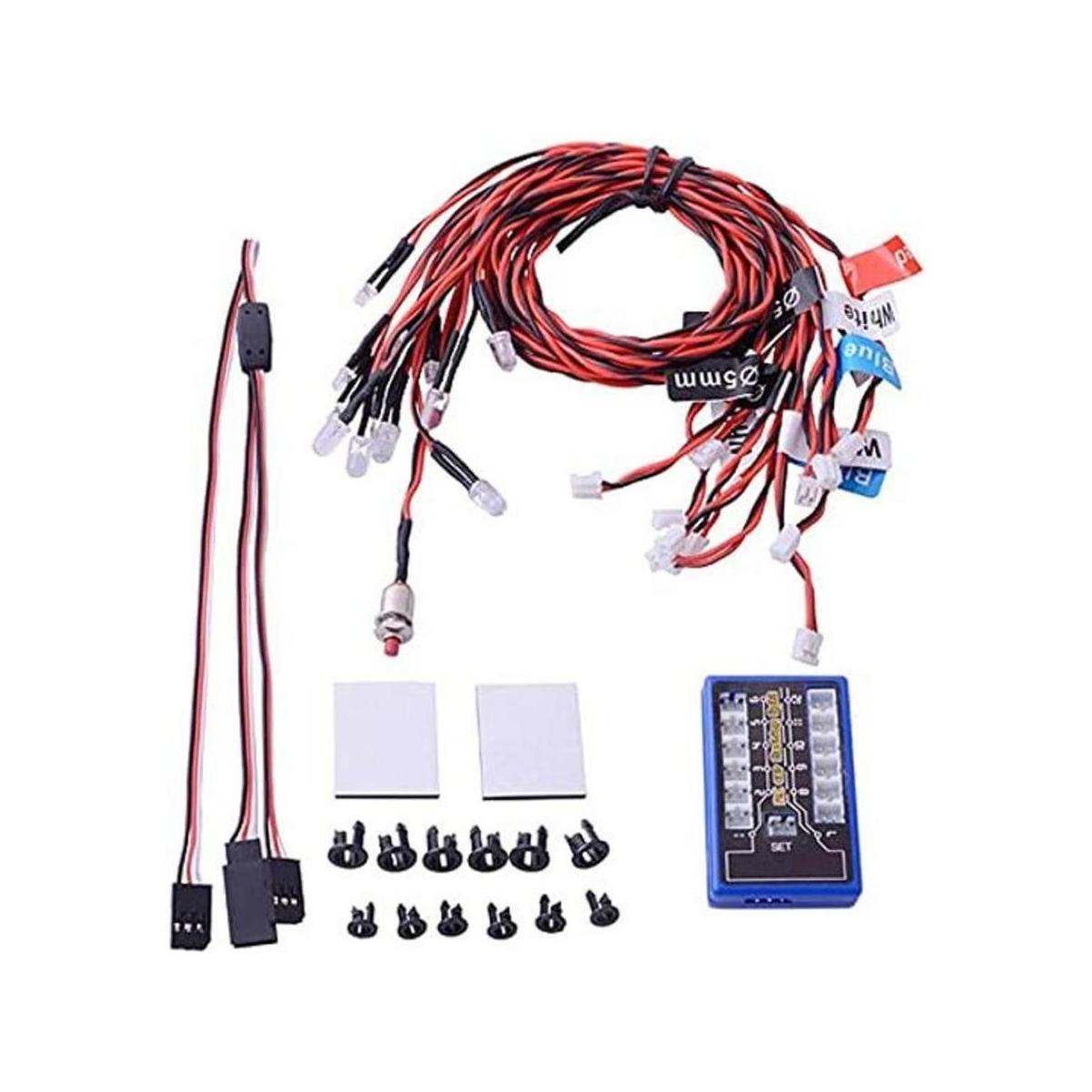 Globact Rc Faros delanteros para coche luz trasera Rc