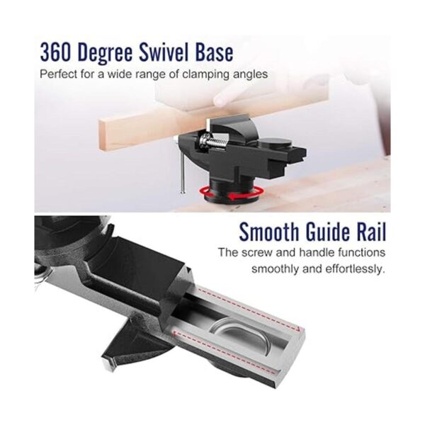Housolution Tornillo de mesa universal de 3 pulgadas_5