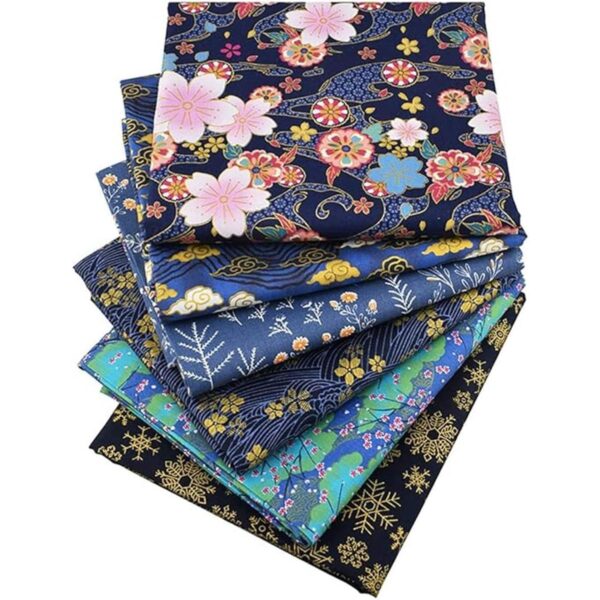 Queenbox 6 piezas de tela impresa japonesa 15.7 x 19.6_1