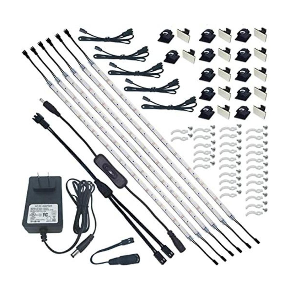 Litever Luz para debajo del gabinete 6 tiras LED