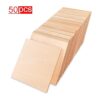 Paquete de 50 piezas cuadradas de madera sin terminar en_2