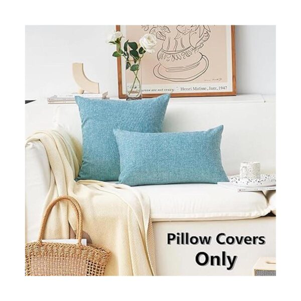 Home Brilliant Fundas de almohada de lino 1 unidad_2
