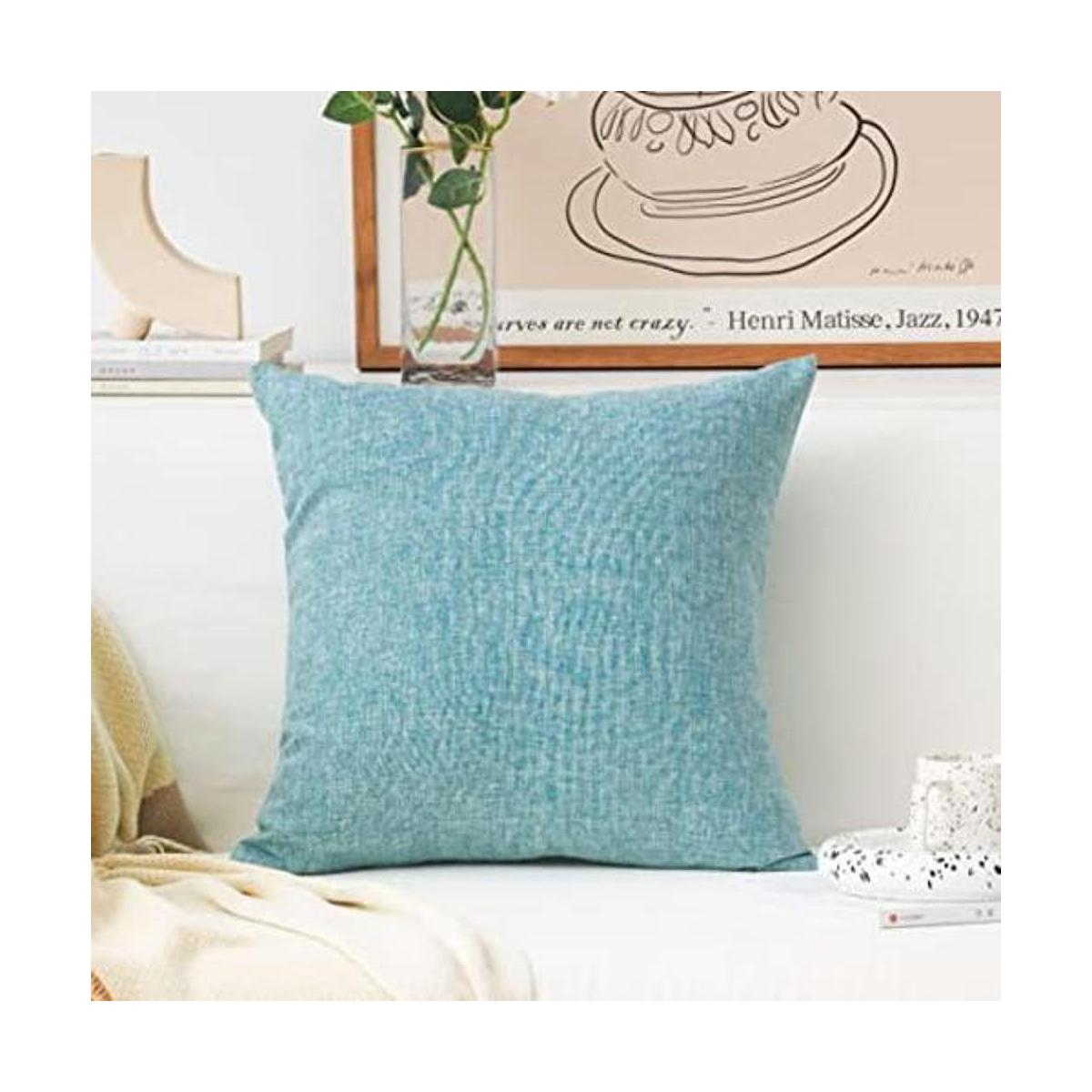 Home Brilliant Fundas de almohada de lino 1 unidad