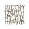 Aokbean 50 piezas vintage esqueleto bronce clave encantos_1