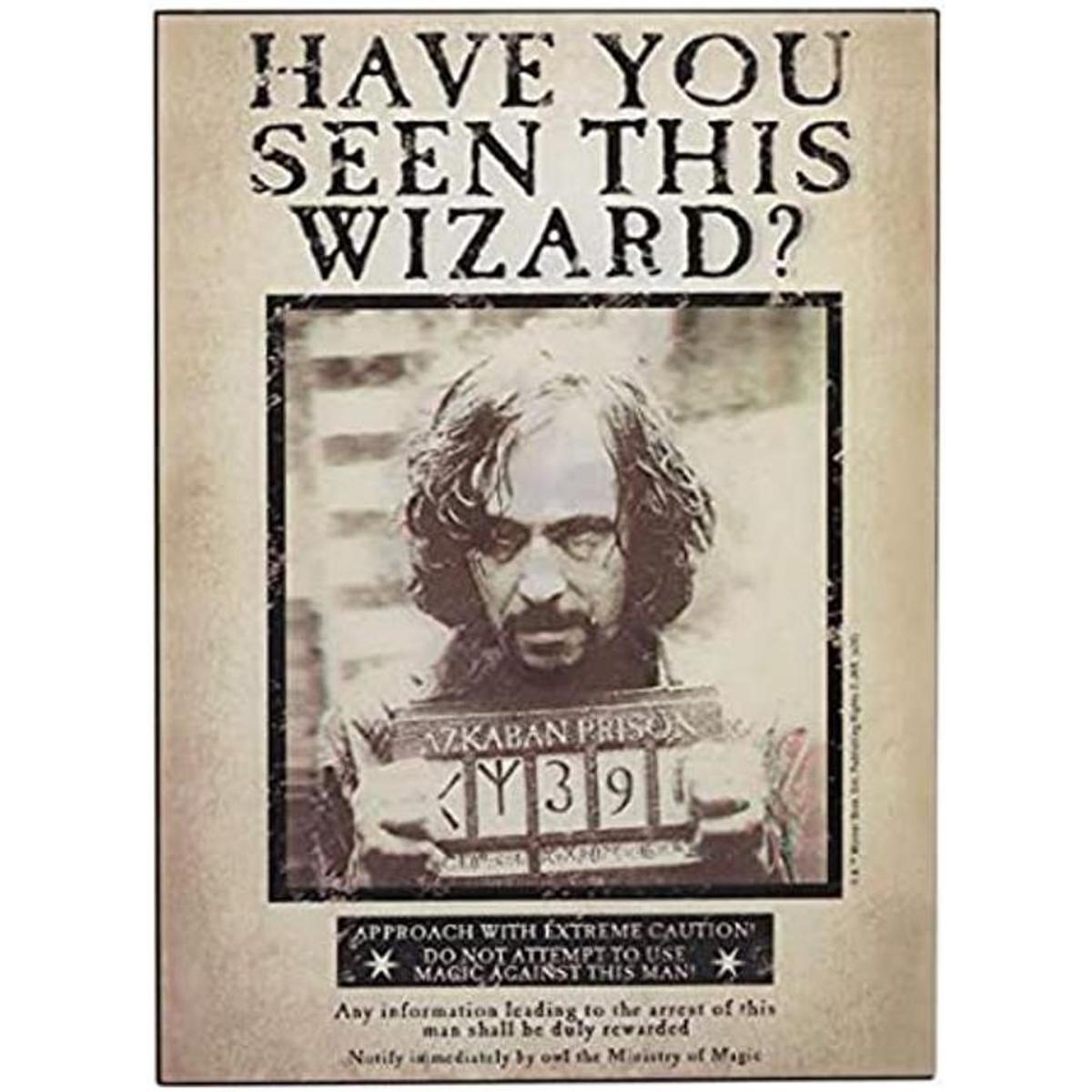 Open Road Brands Harry Potter Sirius Wanted Poster