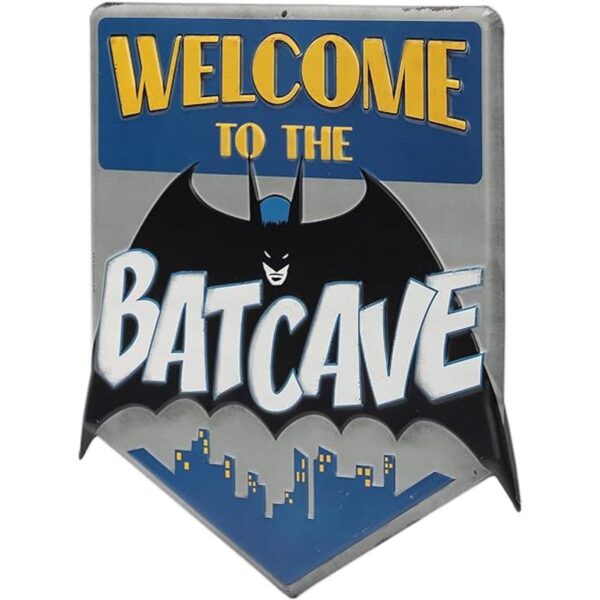 Open Road Brands DC Comics Letrero de metal en relieve de