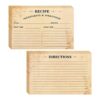 Paquete de 80 tarjetas de receta 4 x 6 pulgadas tarjetas
