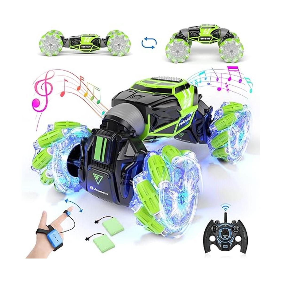 Powerextra Detección de gestos de coche RC Stunt con luz