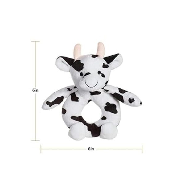 Apricot Lamb Juguete de sonajero suave de vaca bebé_2