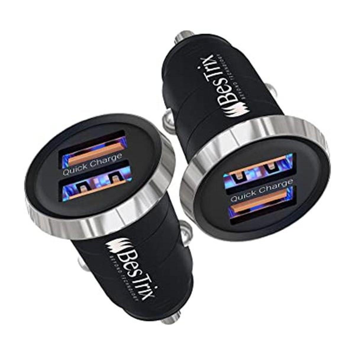 BESTRIX Cargador de coche de carga rápida 4.0 Dual USB