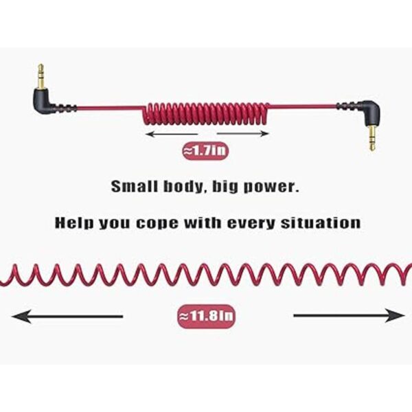 Cable de micrófono TRS macho de 0.138 in macho a macho en_2