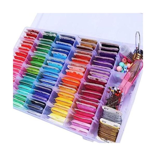 Kit de pulsera de hilo de bordar 218 unidades hilo de