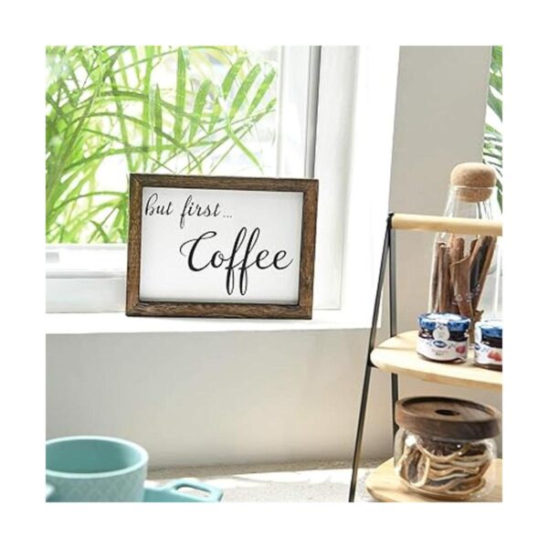 Mkono 1 letrero de café para decoración de mesa de centro