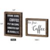 Mkono 1 letrero de café para decoración de mesa de centro