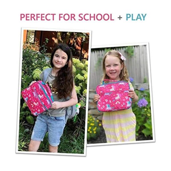 Lonchera de unicornio para niñas y niños pequeños con_6