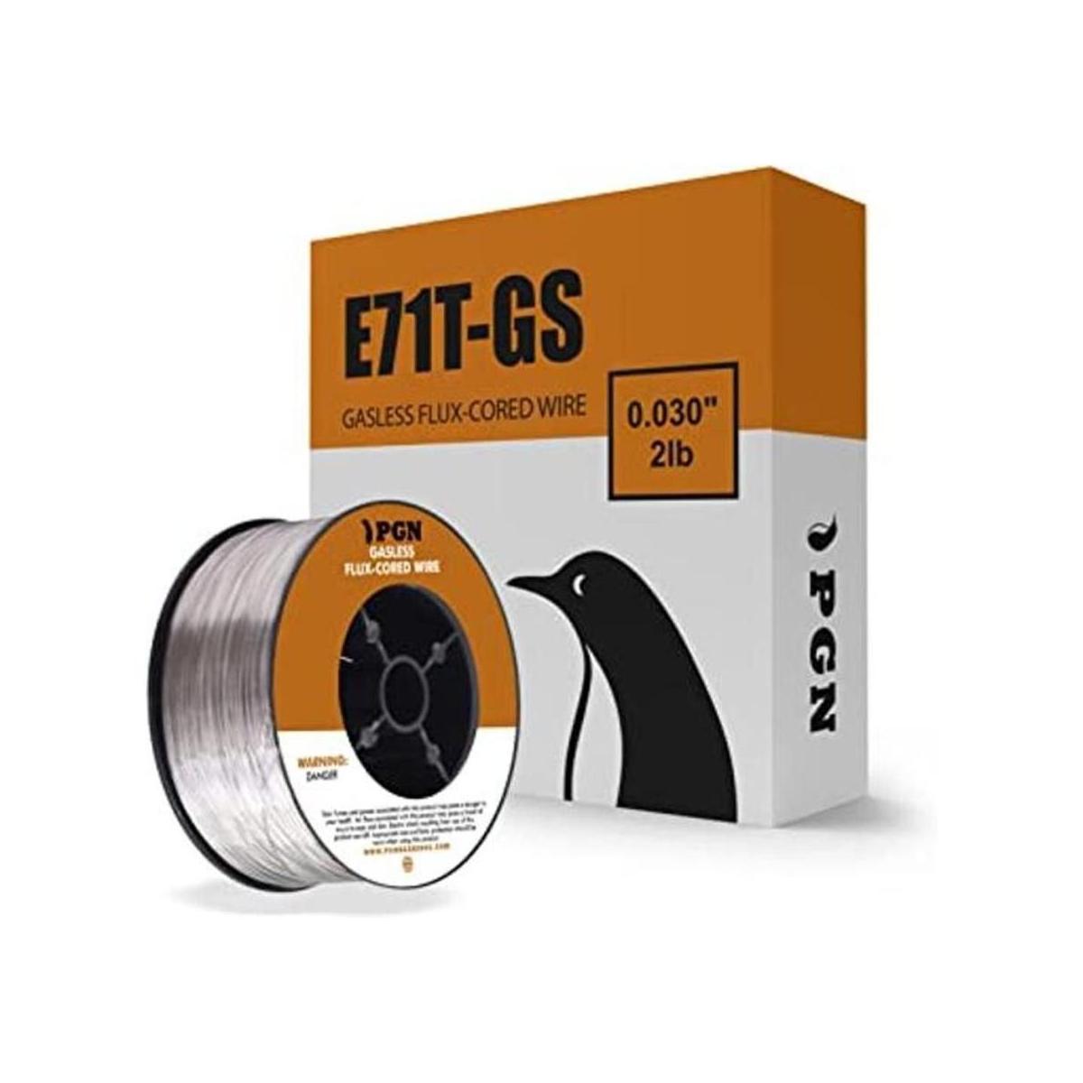 PGN E71TGS .030 0.8 mm núcleo de flujo sin gas de