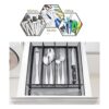 HaWare Organizador de cajones 12.5 x 9.2 pulgadas acero