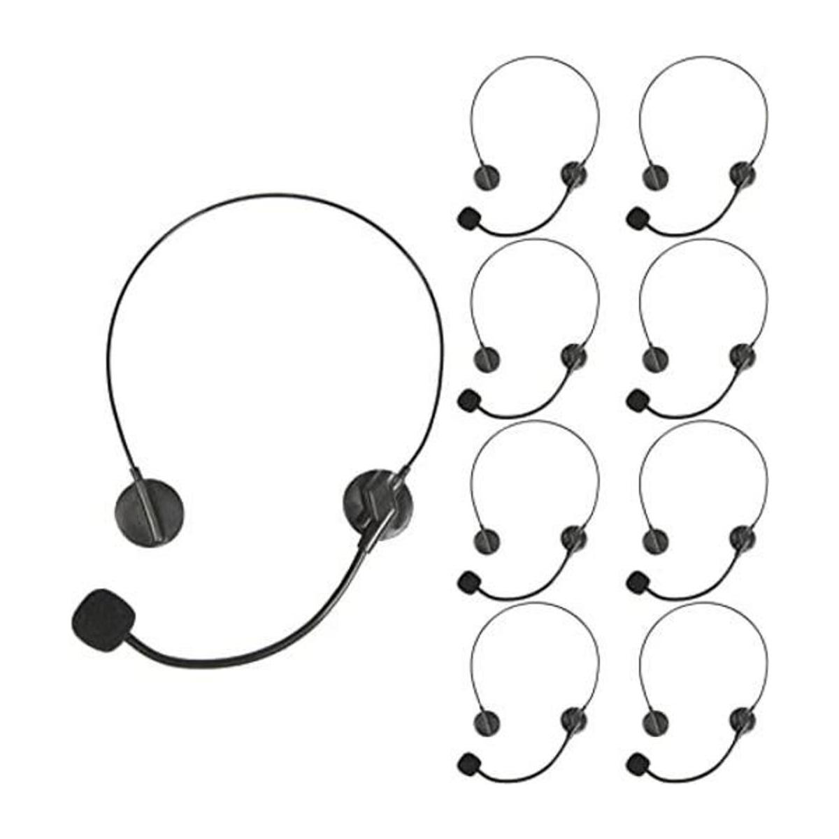 PROLOSO Juego de 9 auriculares con micrófono para niños