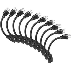 DEWENWILS Paquete de 10 cables de extensión cortos cable_1
