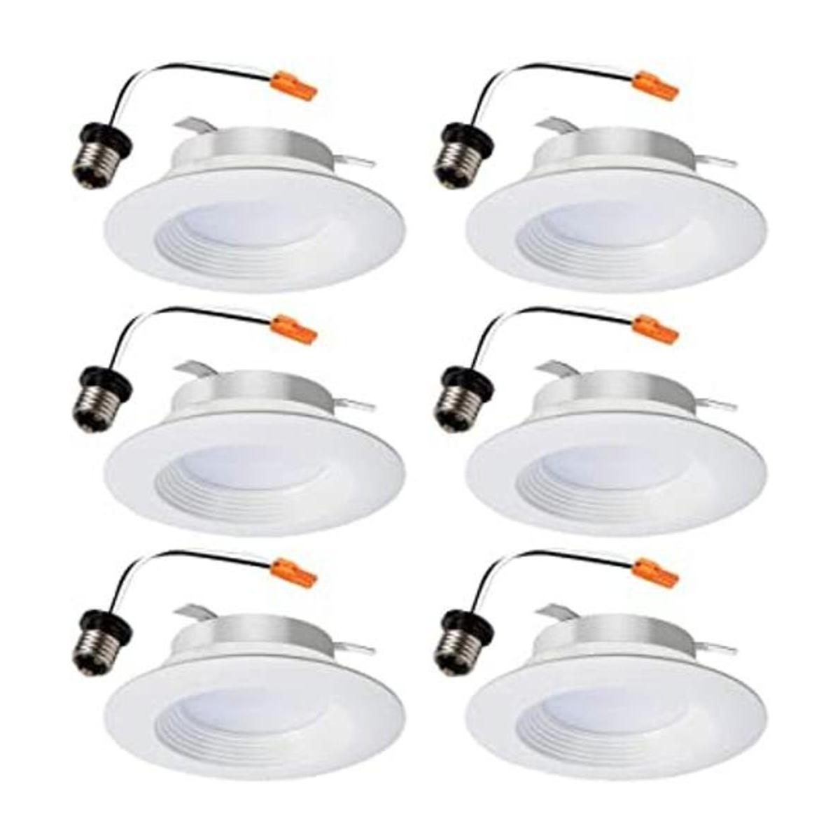 4 pulgadas. 3000 K temperatura de color blanco integrado