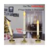 Homemory LED Batteries Operated Taper Candles with Remote_4