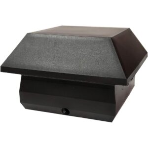 Nuvo Iron SPC25 Plástico Negro Poste 4 x 4 Tapa