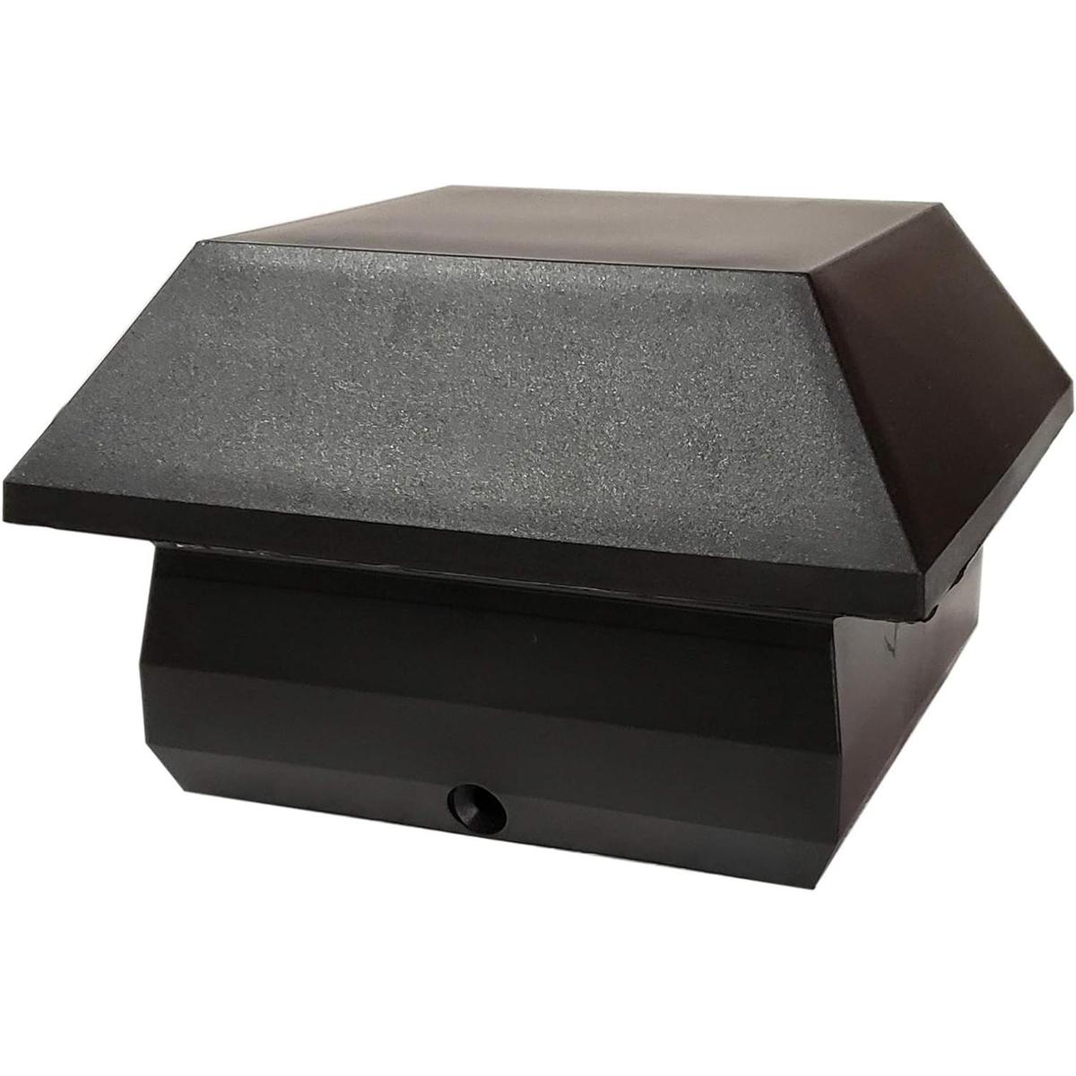 Nuvo Iron SPC25 Plástico Negro Poste 4 x 4 Tapa