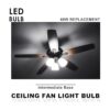 Bombilla LED E17 de base intermedia 6 W equivalente a 60